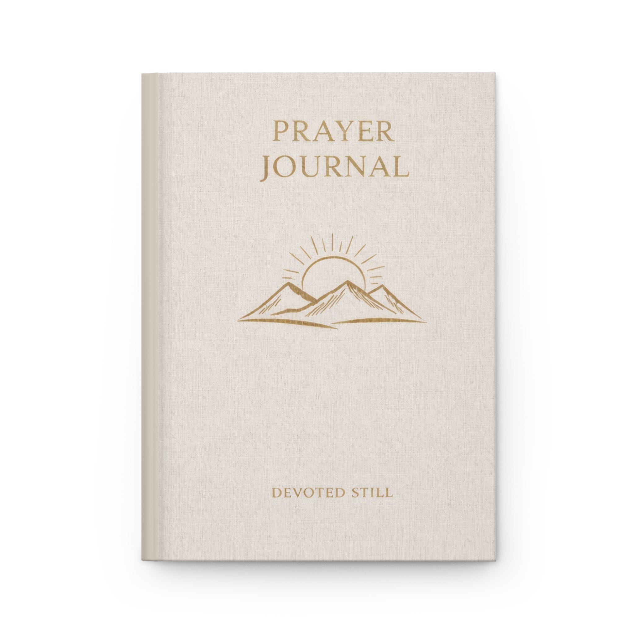 Prayer Journal Hardcover — Mountain Sunrise Matte Notebook for Daily Devotion & Gratitude