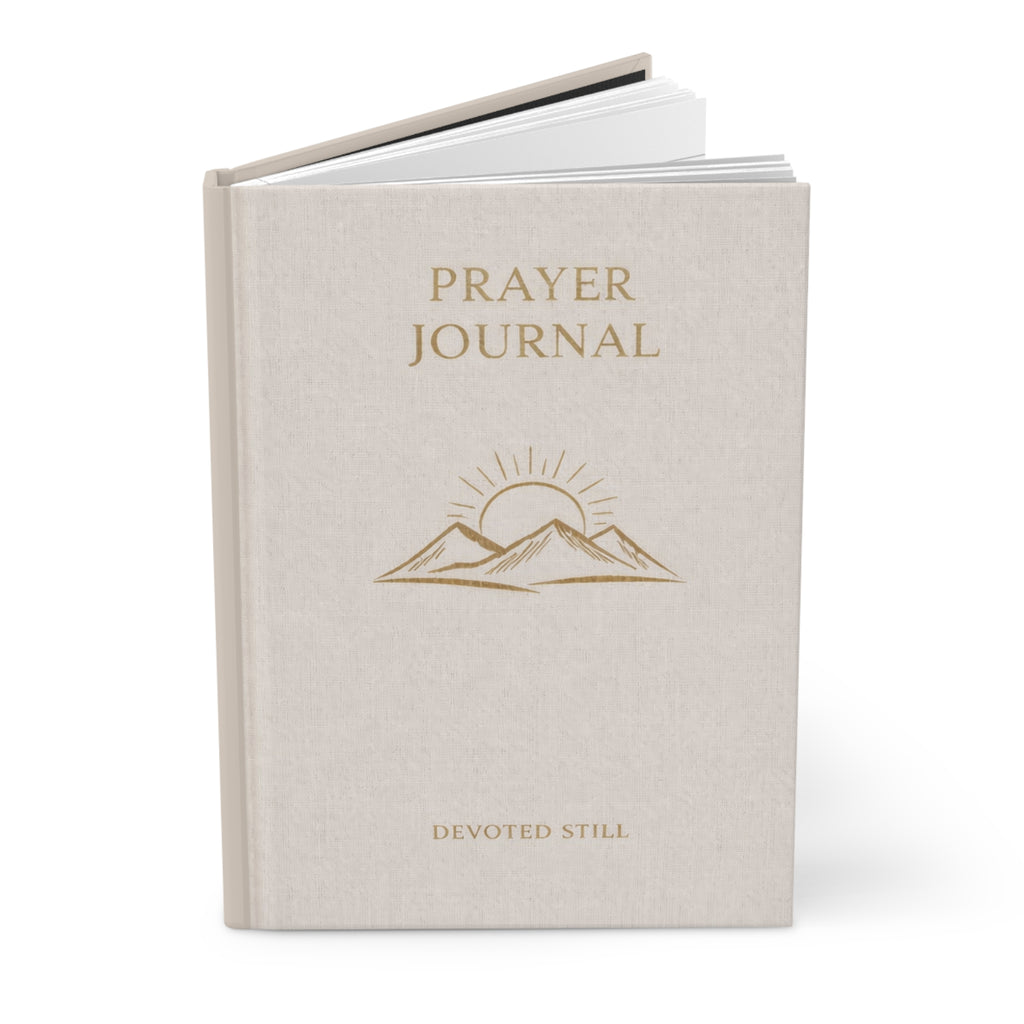 Prayer Journal Hardcover — Mountain Sunrise Matte Notebook for Daily Devotion & Gratitude